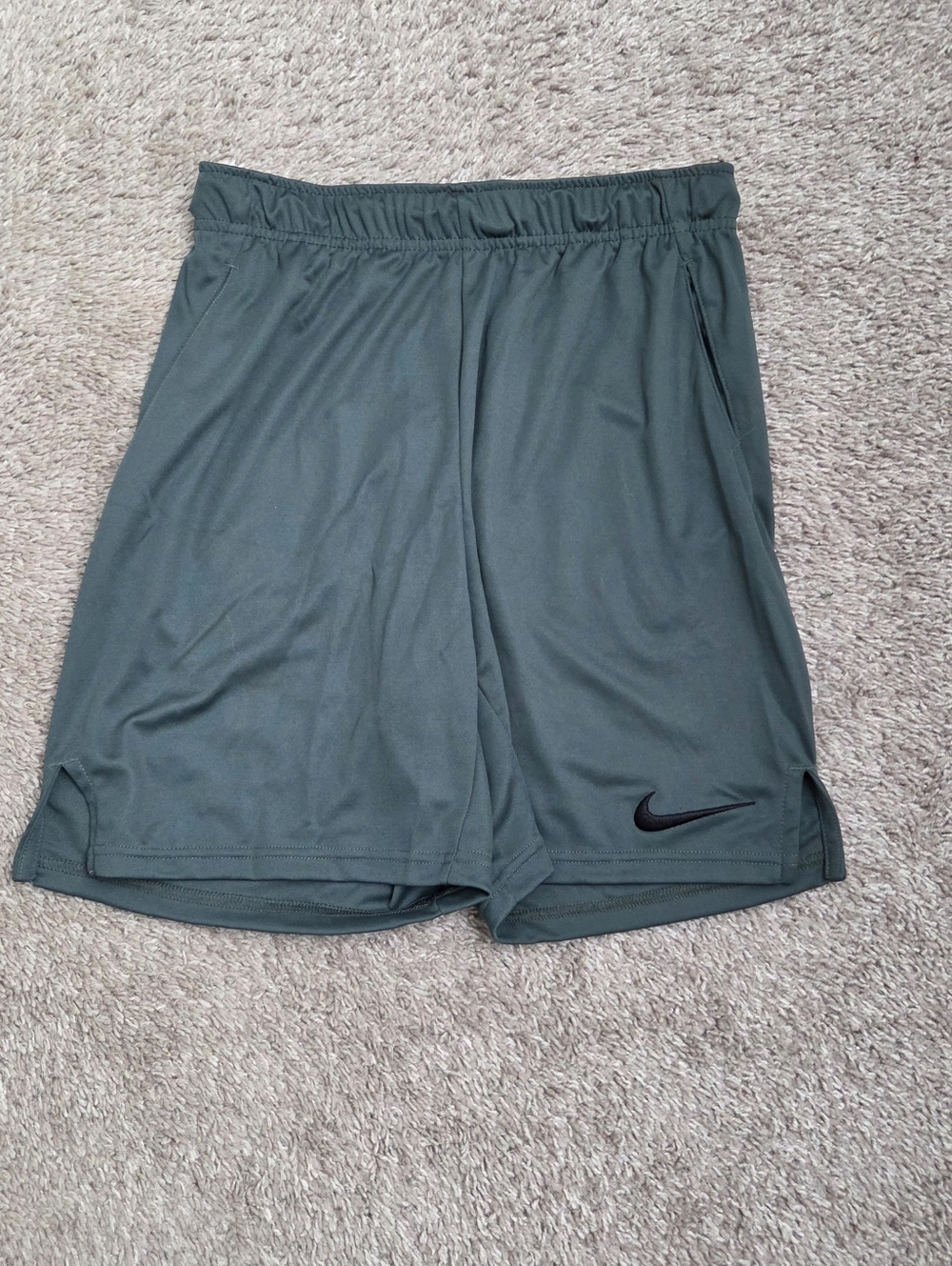 Nike DriFit Knit Gym Workout Shorts Mens Small Green DD1887-338 NEW NWT